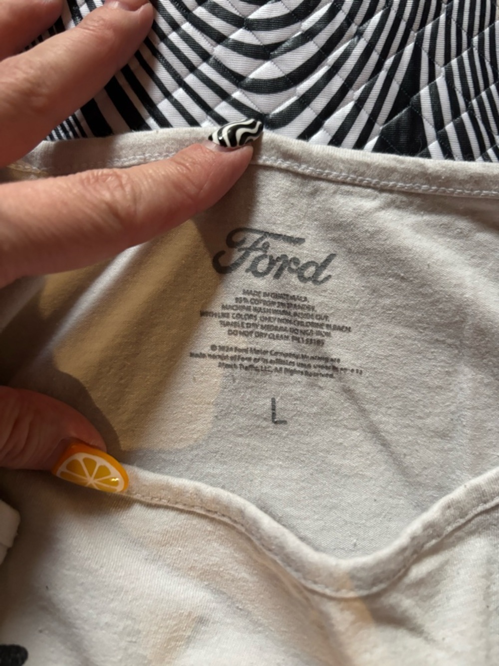 Ford White Tank Top with Black Graphic - Picture 2 of 3